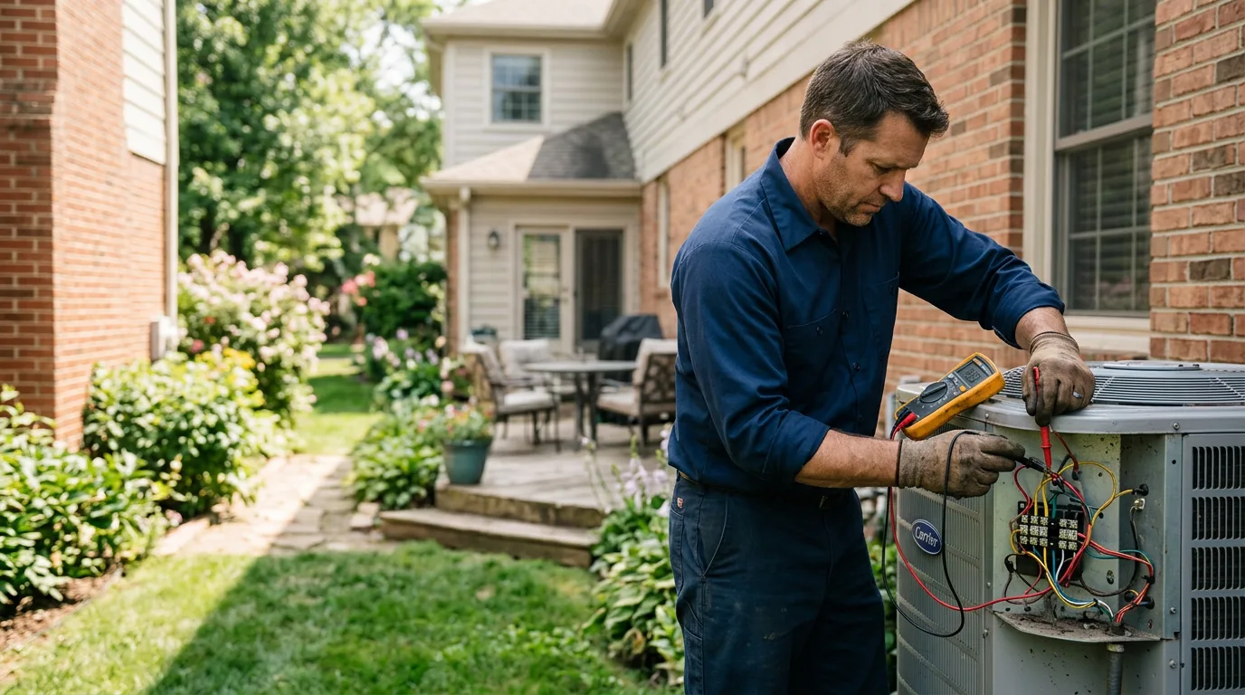 HVAC technician working near West Newton, PA